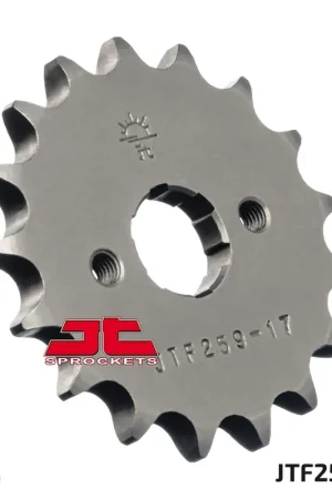 JT SPROCKETS - FRONT STEEL 17T, 428 - Sprockets - Staal Op = Op